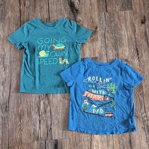 Old Navy Kids Tees - Teal and Blue